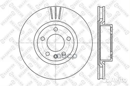 Диск торм. пер. Opel Omega 2.0-3.0 94 перед