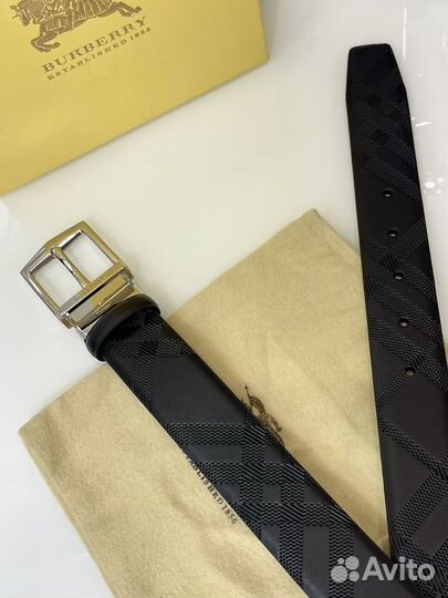 Мужской кожаный ремень Burberry