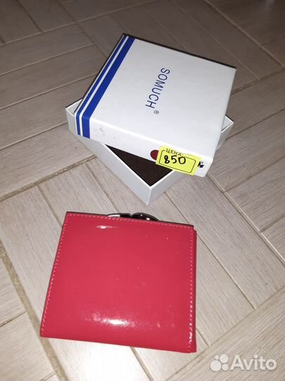 Кошелек жен красный кожзам