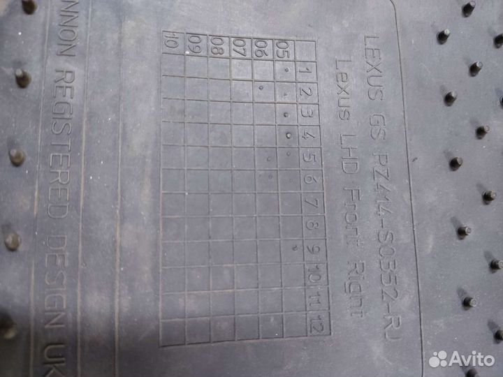 Продаю оригинальные коврики салона Lexus