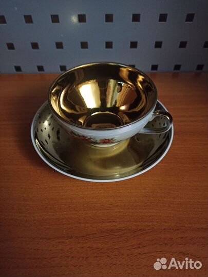 Чайная пара покрытая цветом 