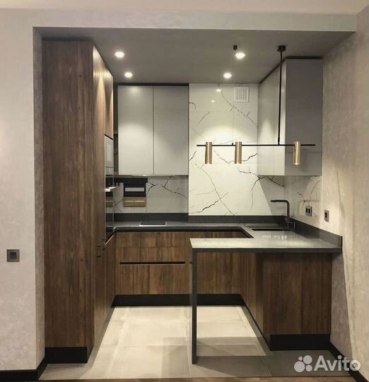 Современная кухня на заказ мдф фасады