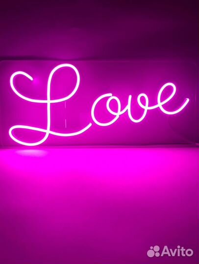 Вывеска Гибкий неон цветы кофе