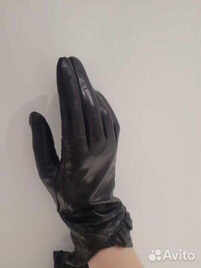 Элегантные кожаные перчатки для сенсорных экранов