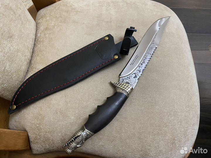 Новый Нож кованный крокодил Кизляр