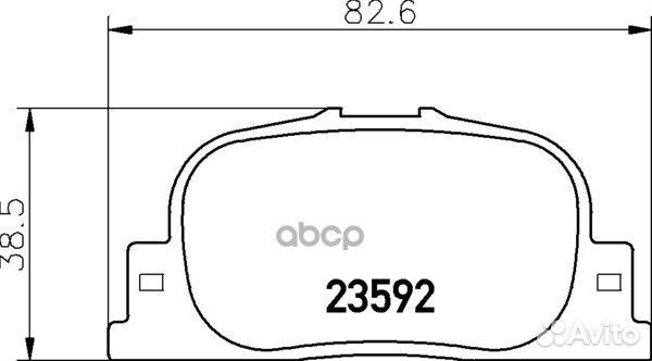 Колодки тормозные дисковые зад (PF-1431) NP