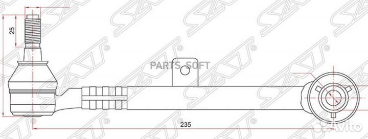 SAT ST-48705-30080 Тяга задняя поперечная toyota a