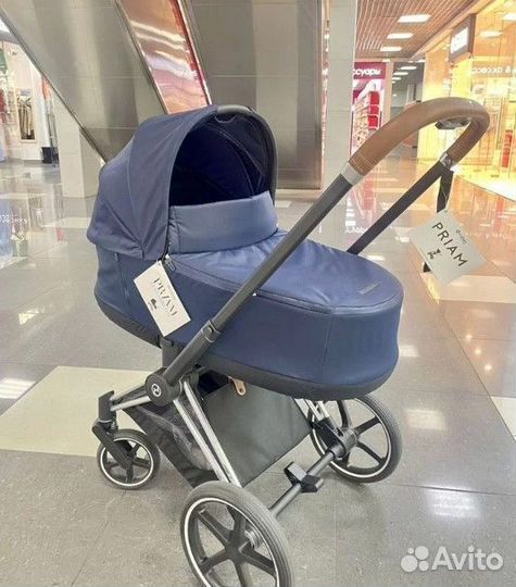 Коляска Cybex Priam III рама chrome brown