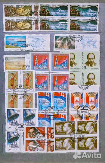 Марки почтовые СССР гашенные и чистые