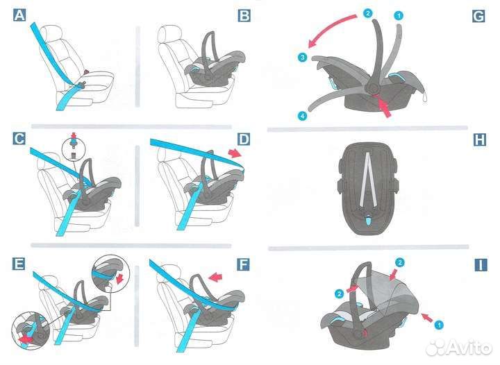 Автомобильное детское кресло от 0 до 15 кг