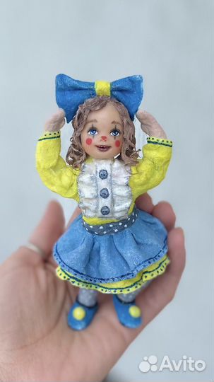 Ватная елочная игрушка