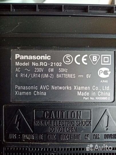 Диктофон panasonic RQ-2102
