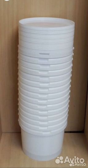 Вёдра пластиковые с крышками 3300 ml / 10л