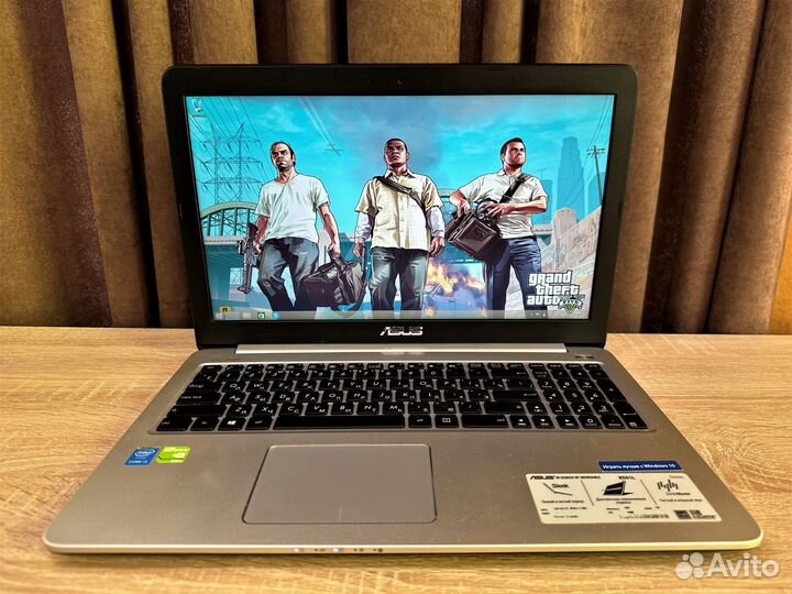 Игровой ноутбук asus 4ядра/2видеокарты/8gb/1000gb
