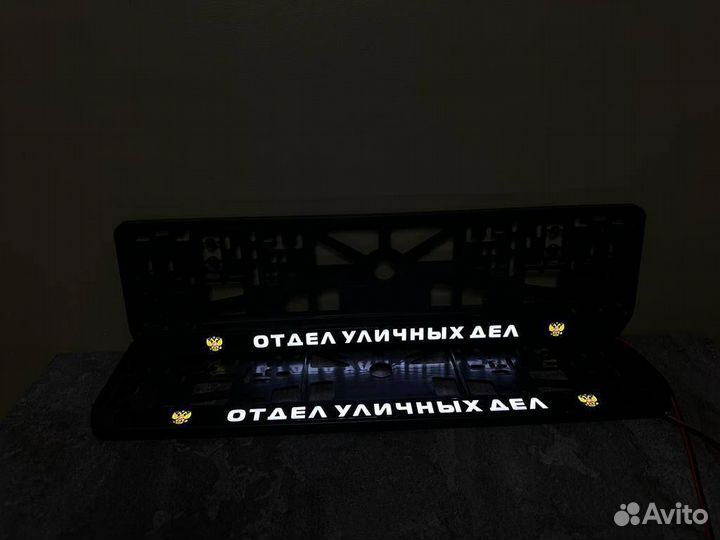 Номерная рамка c вашим логотипом и дизайном