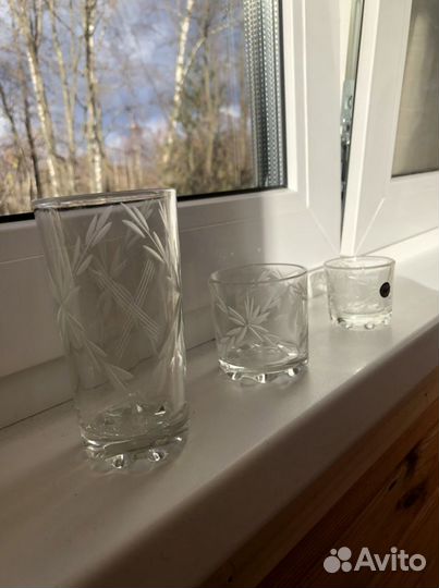 Набор хрустальных стаканов