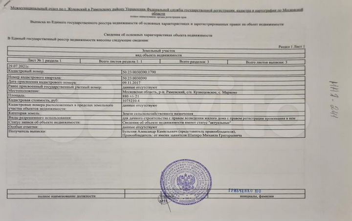 Участок 8,8 сот. (ИЖС)