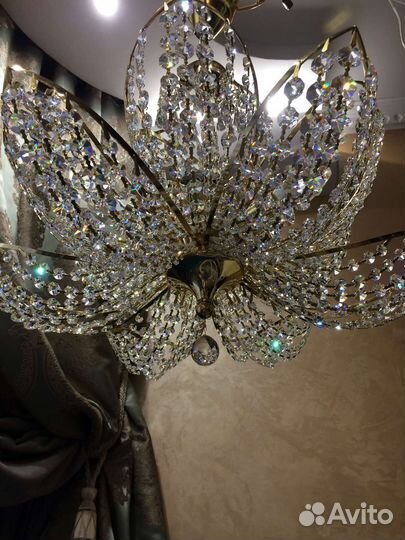 Люстра хрустальная Чехия