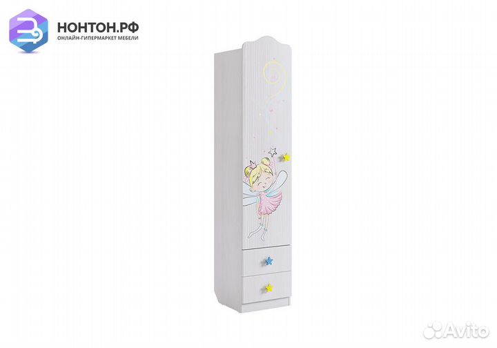 Шкаф одностворчатый Чудо белый рамух