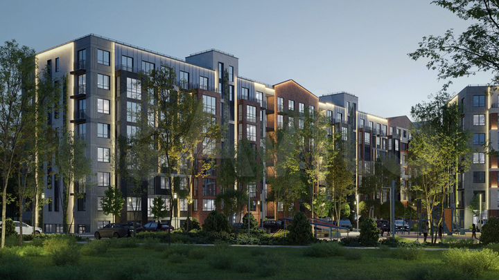 1-к. квартира, 45,1 м², 6/7 эт.