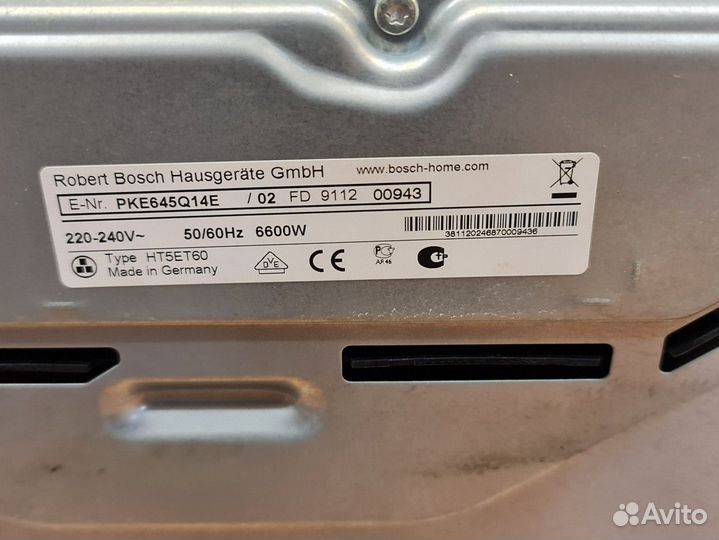 Bosch варочная панель бу