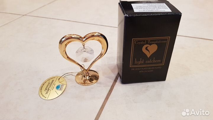 Позолоченная Фигурка с кристаллами Сваровски