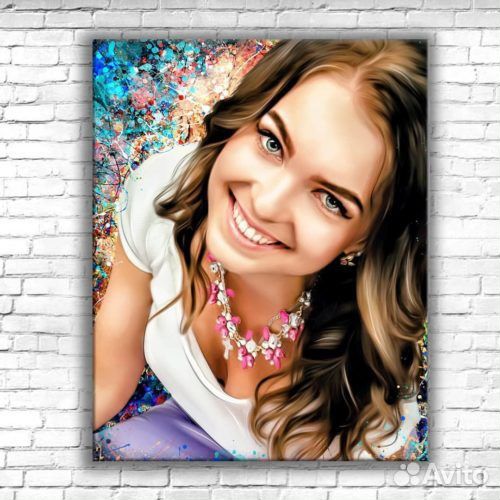 Портрет на холсте по фото на заказ в Уфе