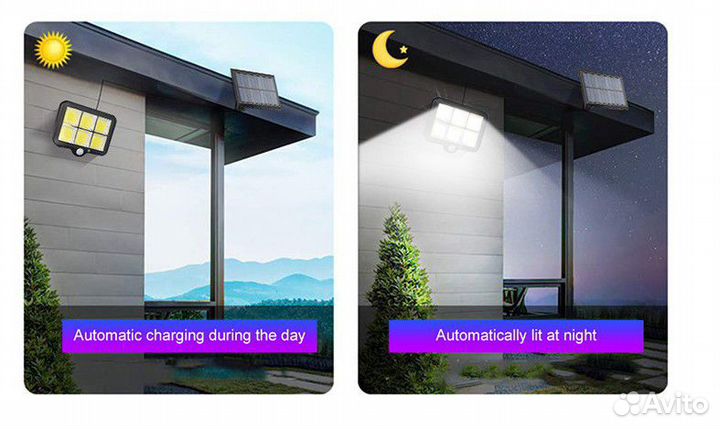 Уличный светильник беспроводной с датчиком движени