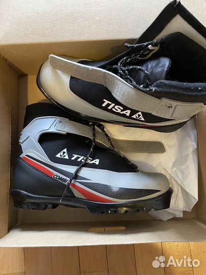 Лыжи, палки, ботинки