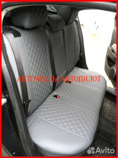 Чехлы Автопилот Chevrolet cobalt из экокожи серые