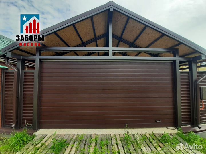 Откатные ворота с установкой