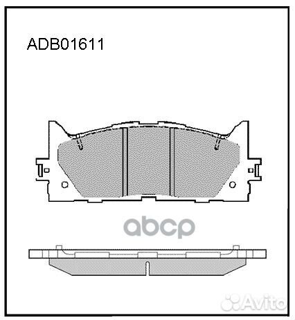 Колодки тормозные дисковые toyota Camry ADB0161