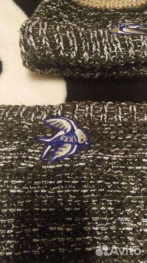 Набор бафф и шапка для девочки