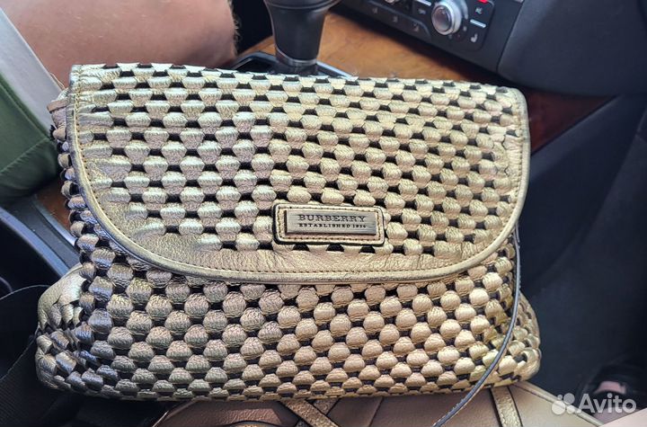 Сумка Burberry натуральная кажа