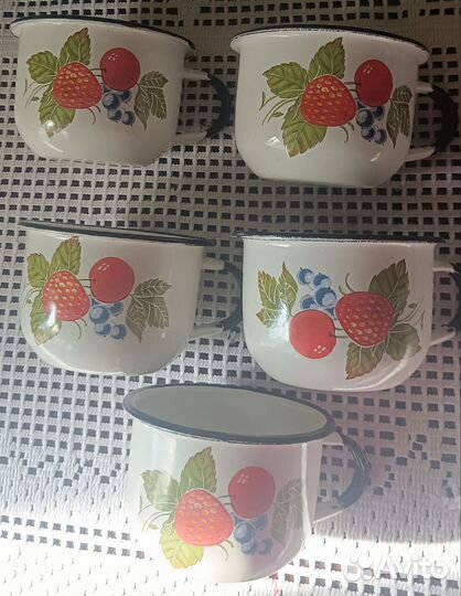 Кружки эмалированные