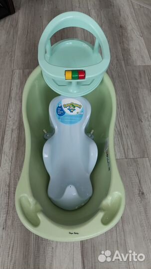 Детская ванночка, стульчик,горка для купания