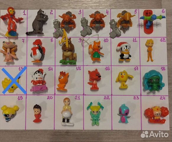 Киндеры из разных серий