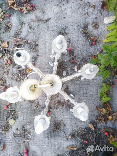 Люстра хрустальная ретро СССР