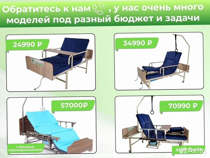 Кровать для лежачих больных электрическая