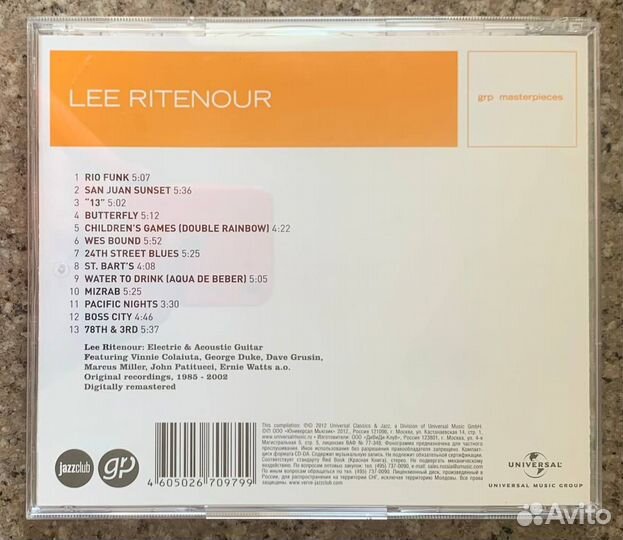 Lee Ritenour – Masterpieces (Jazz Club, Latin, CD)