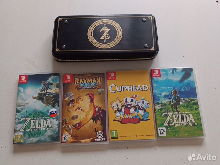 Игры и кейс Nintendo switch