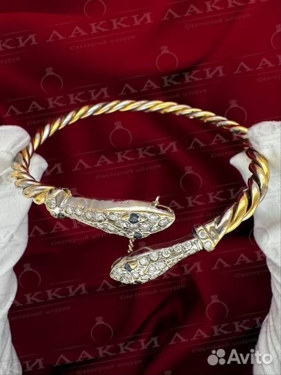 Золотой браслет с бриллиантами 750 / 18.31 гр