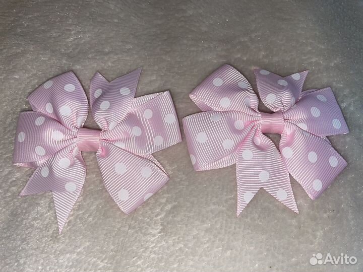 Банты на заколках комплект