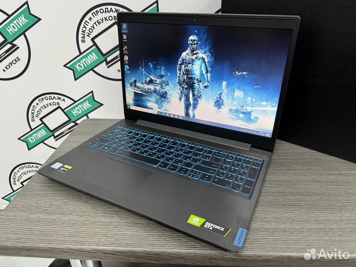 Игровой Lenovo 8 ядер i5-9300H 8G GTX1050 SSD+1000