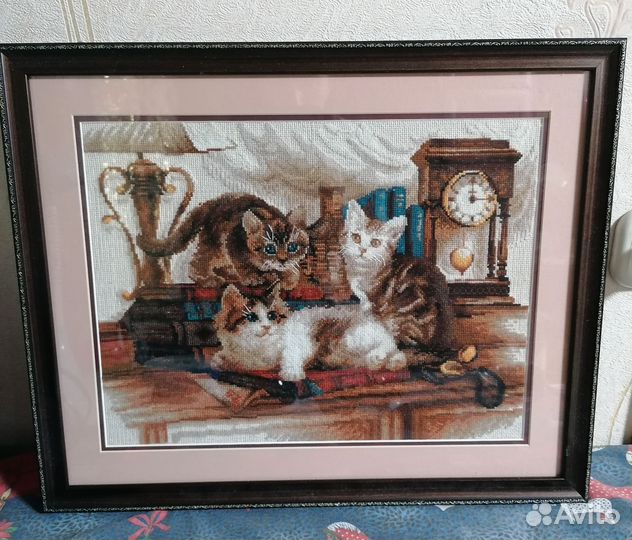 Готовая картина вышитая крестом