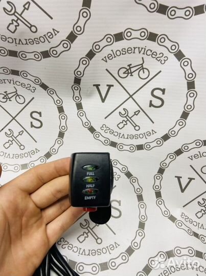 Курок газа/индикация батареи для электровелосипеда