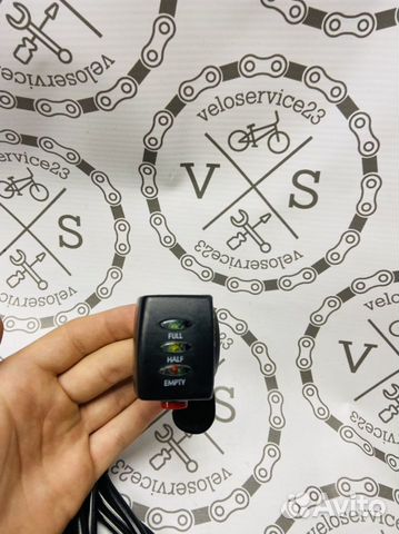 Курок газа/индикация батареи для электровелосипеда