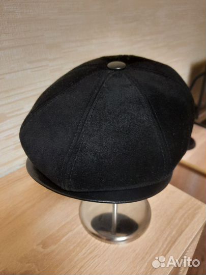 Кепка мужская натуральная замша