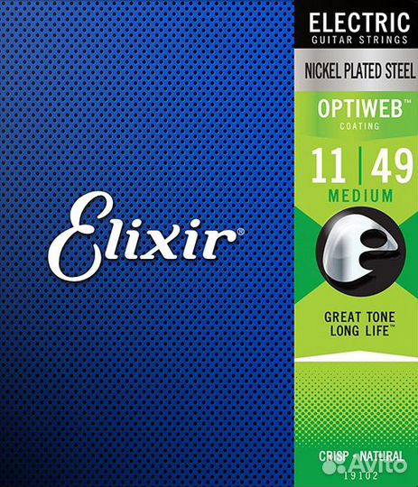 Elixir 19102 Optiweb струны для электрогитары