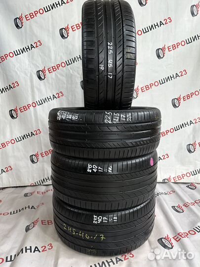 Continental ContiSportContact 5 225/45 R17 и 245/40 R17 91Y